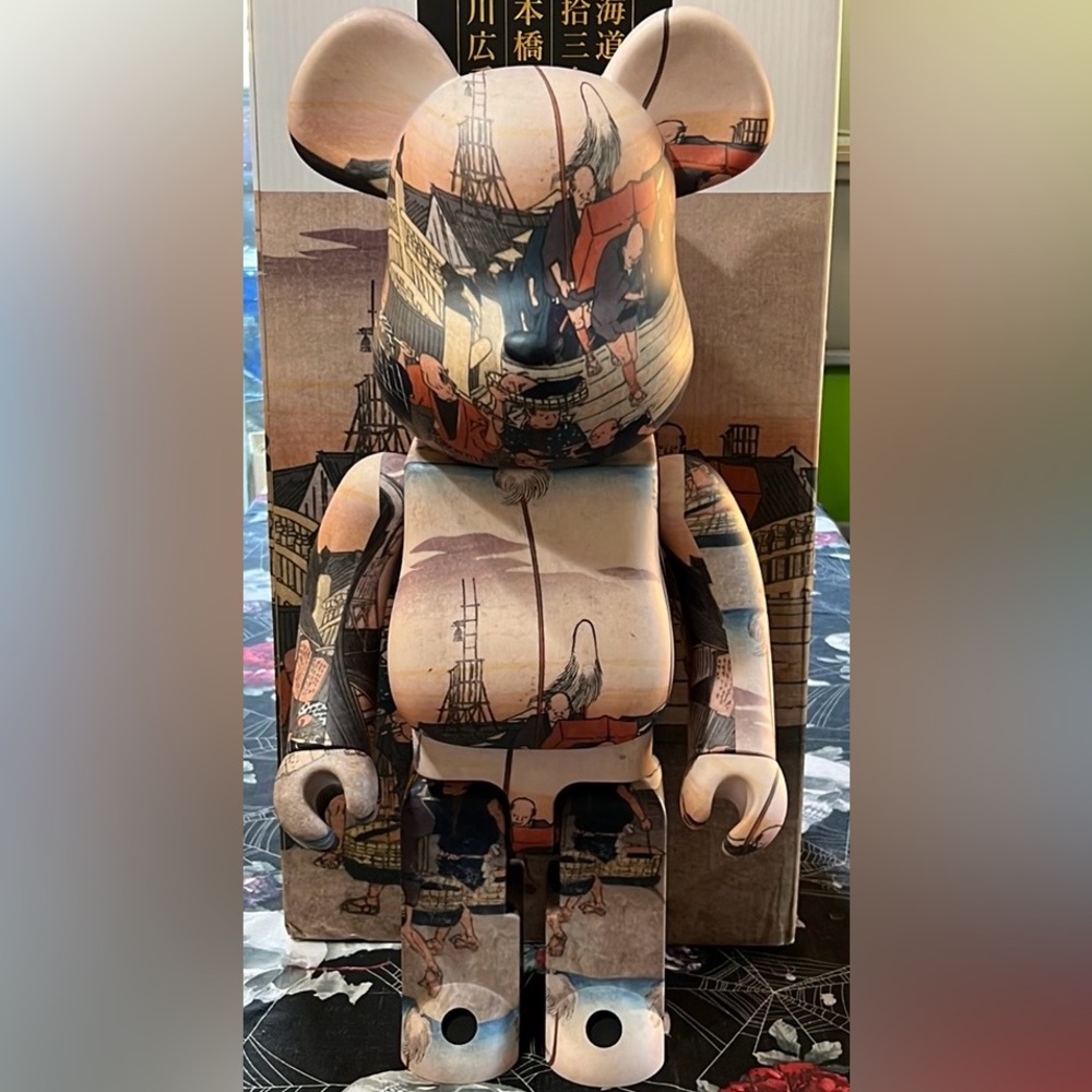 1000% BEARBRICK TOKYO NATIONAL MUSEUM HIROSHIGE UTAGAWA FIFTY-THREE STATIONS NEW